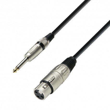 Adam Hall Cables K3 MFP 1000 Mikrofonkabel XLR female auf 6,3 mm Klinke mono 10 m