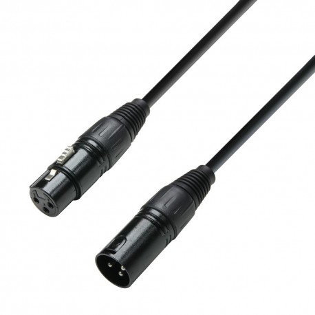 Adam Hall Cables K3 DMF 0050 DMX Kabel XLR male auf XLR female 0,5 m