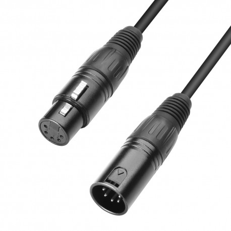 Adam Hall Cables K3 DGH 0050 DMX Kabel XLR male 5 Pol auf XLR female 5 Pol 0,5 m