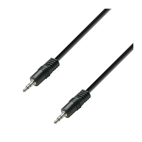 Adam Hall Cables Audio Cable 3.5mm Stereo Jack-3.5mm Stereo Jack 1.5m