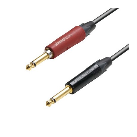 Adam Hall Cables Instrumentenkabel 3 m 6,3 mm Silent Plug Klinke - 6,3 mm Klinke Mono