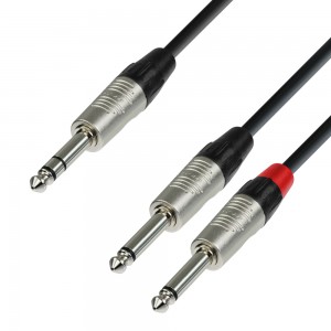 Audiokabel 2x 6,3mm Jack -...